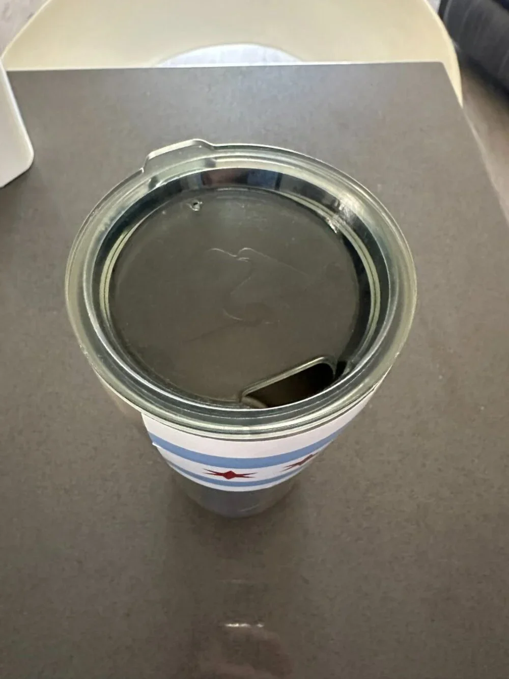 16 oz Chicago Flag Classic Tumbler Cup with Closable Lid - Ozark Trail - Silver